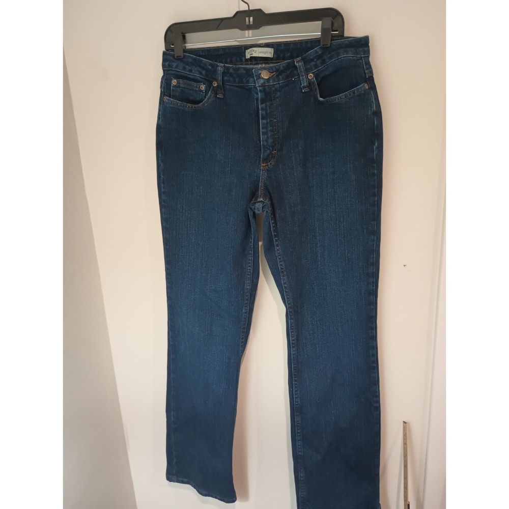 Riders by Lee Women's Straight Fit Jeans Dark Wash Size 12M 30" Inseam